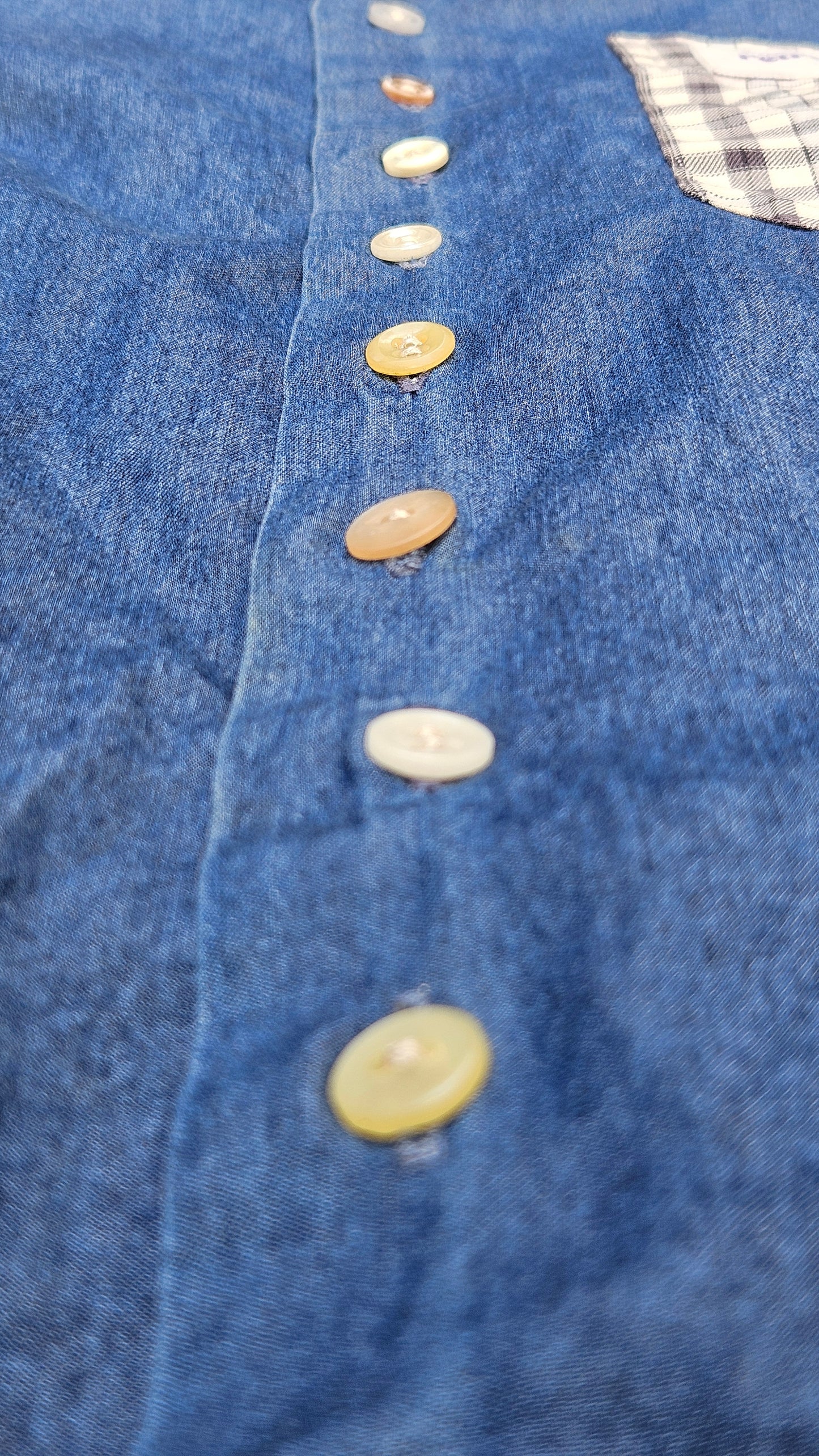 Blouse denim à nouer