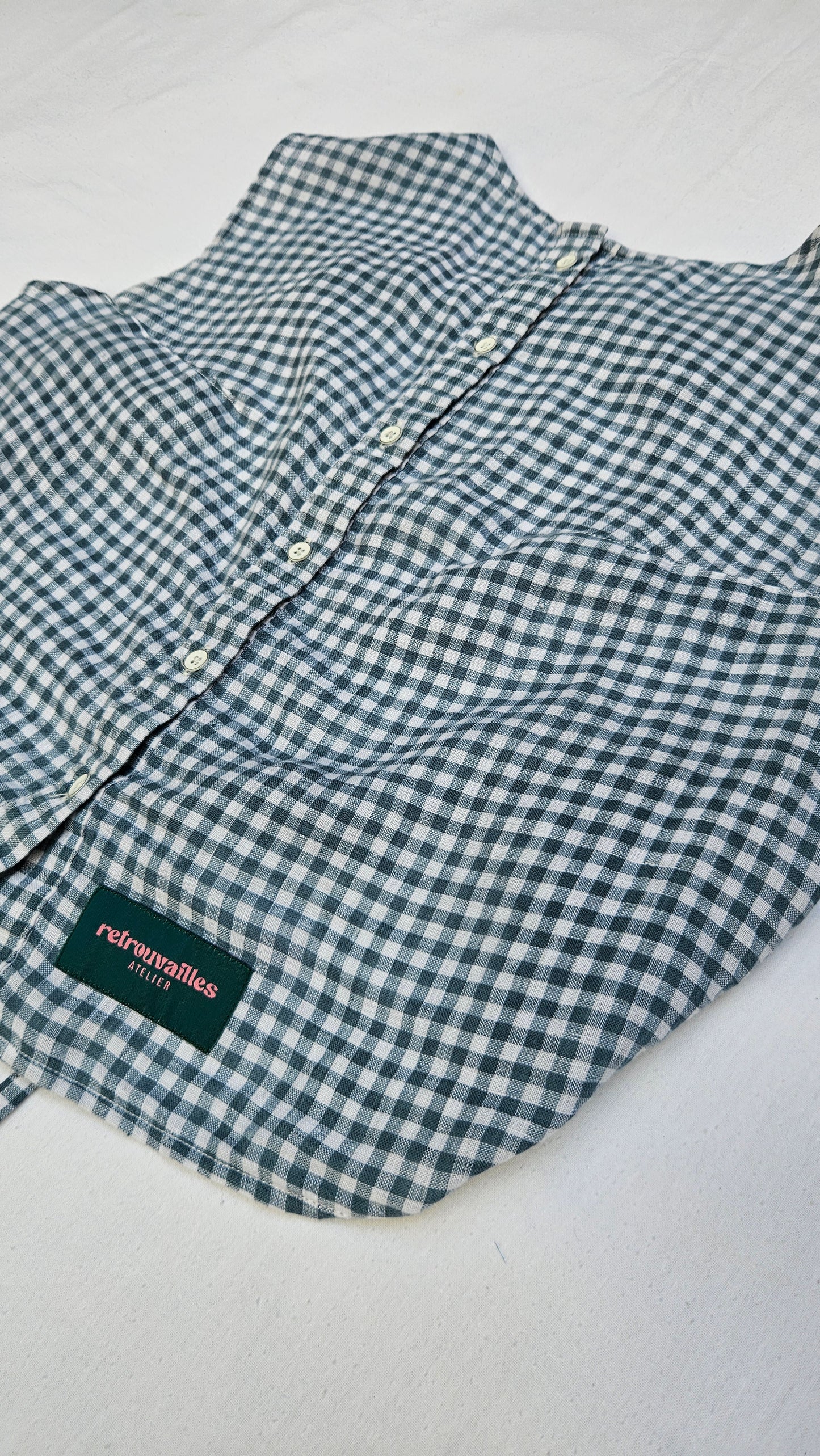 Blouse dos-nu à nouer