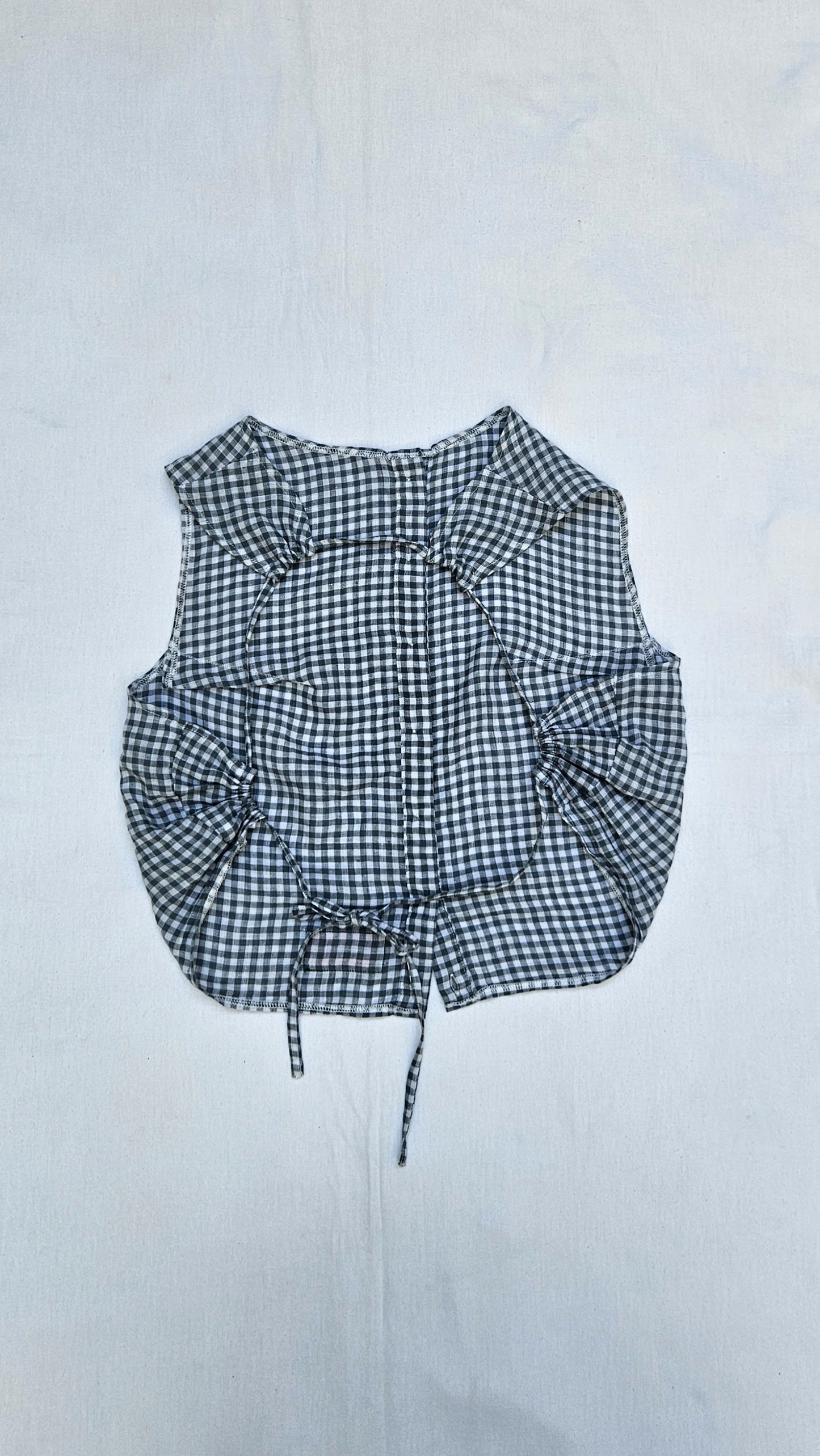 Blouse dos-nu à nouer