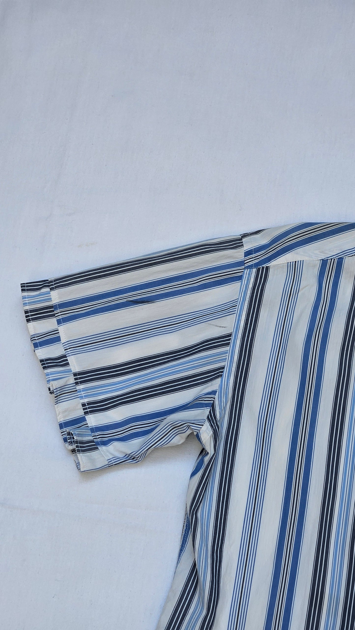 Blouse rayée plissée