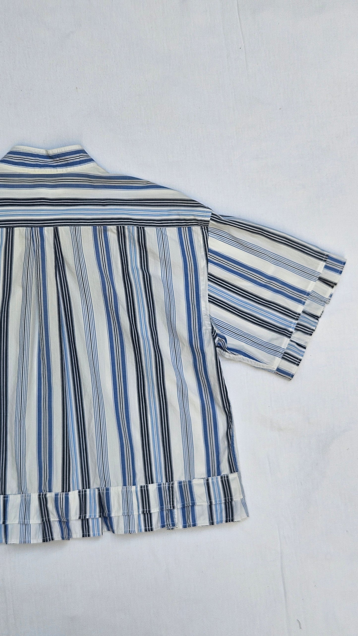 Blouse rayée plissée