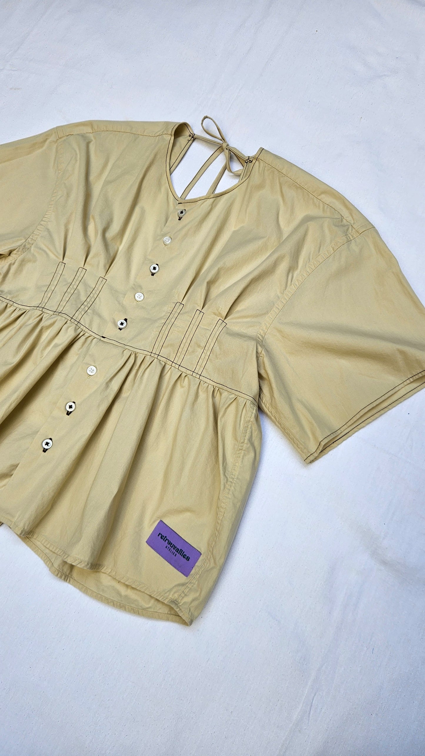 Blouse beige dos nu