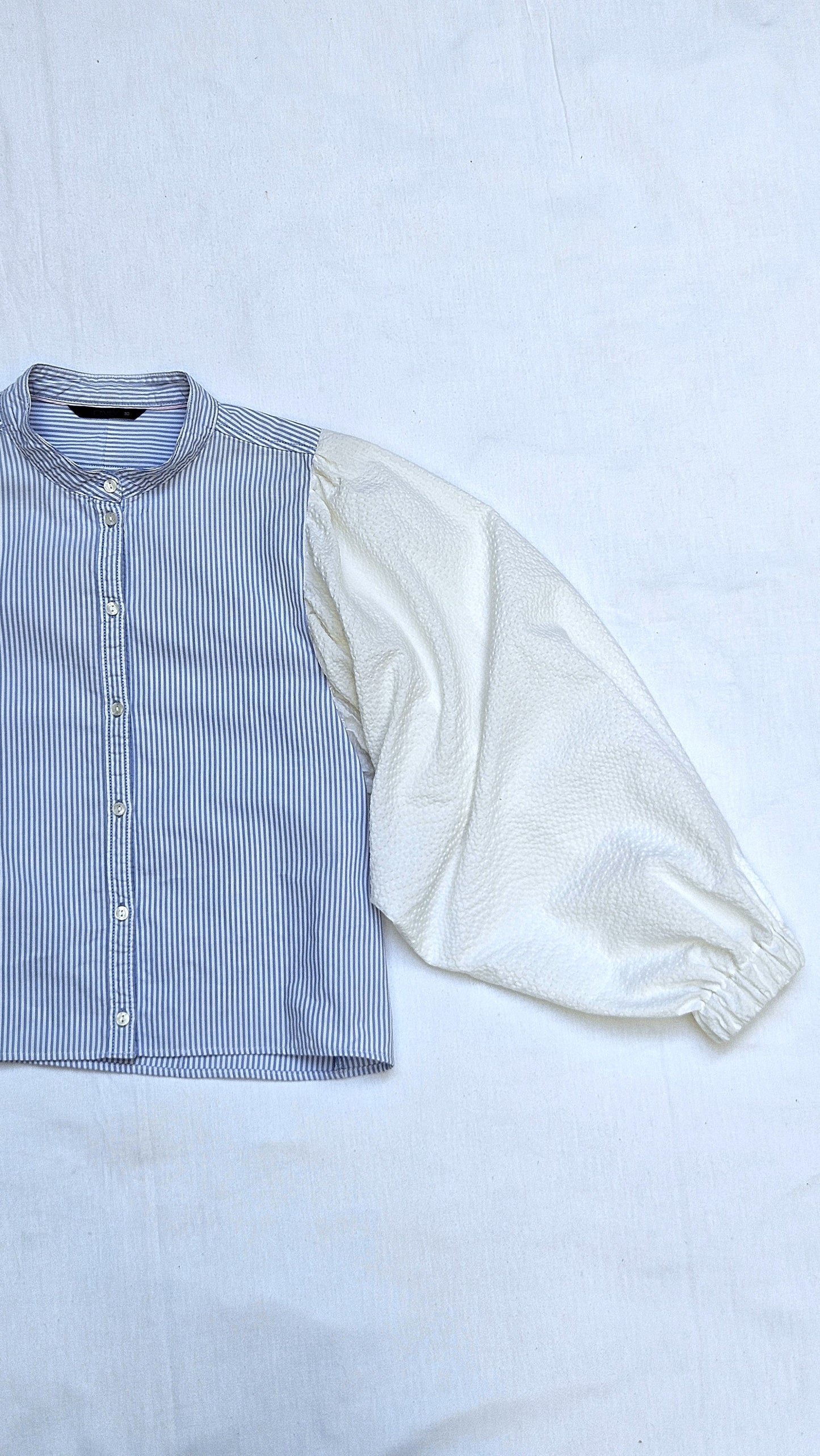 Blouse rayée manches ballon