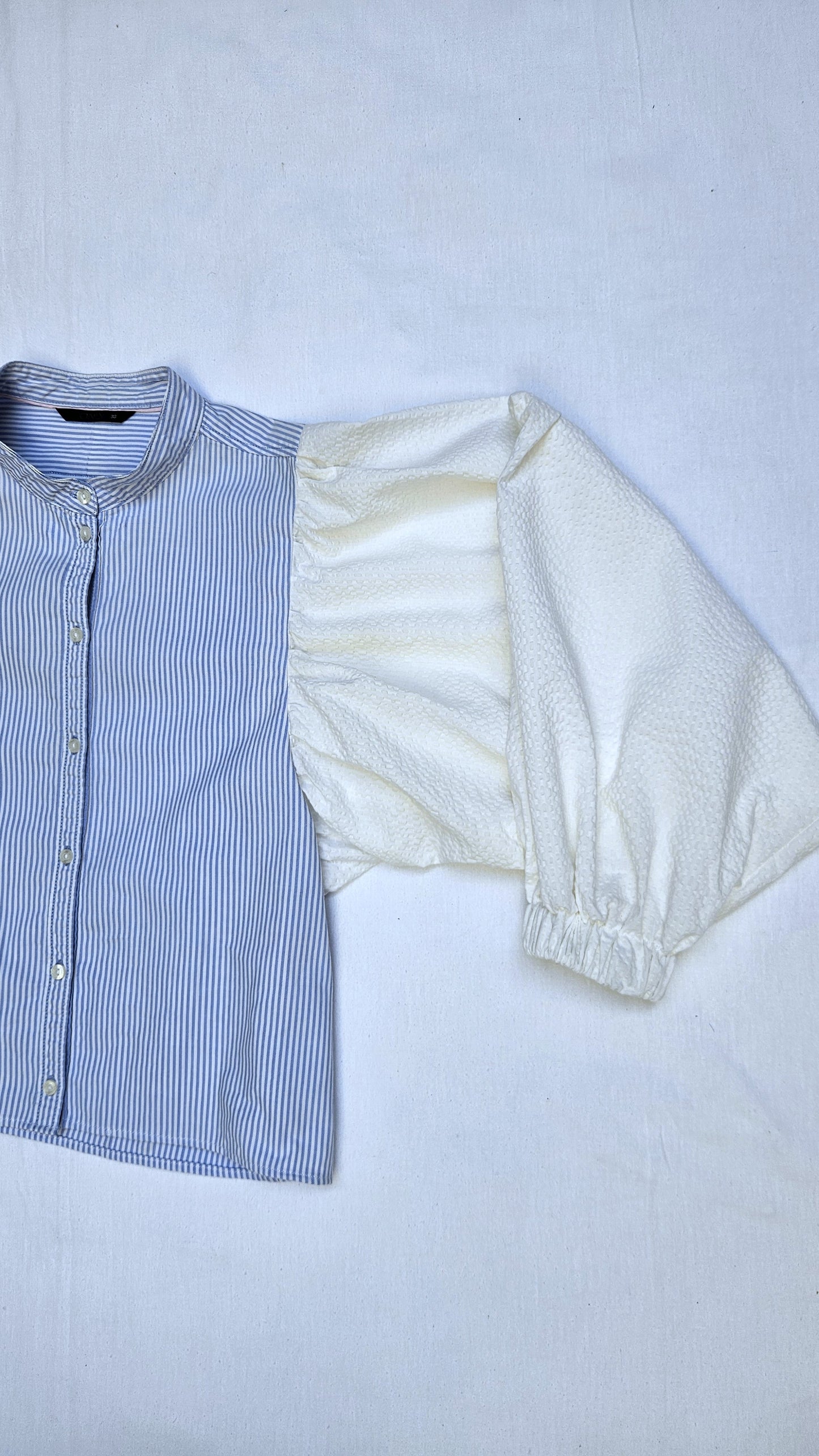 Blouse rayée manches ballon