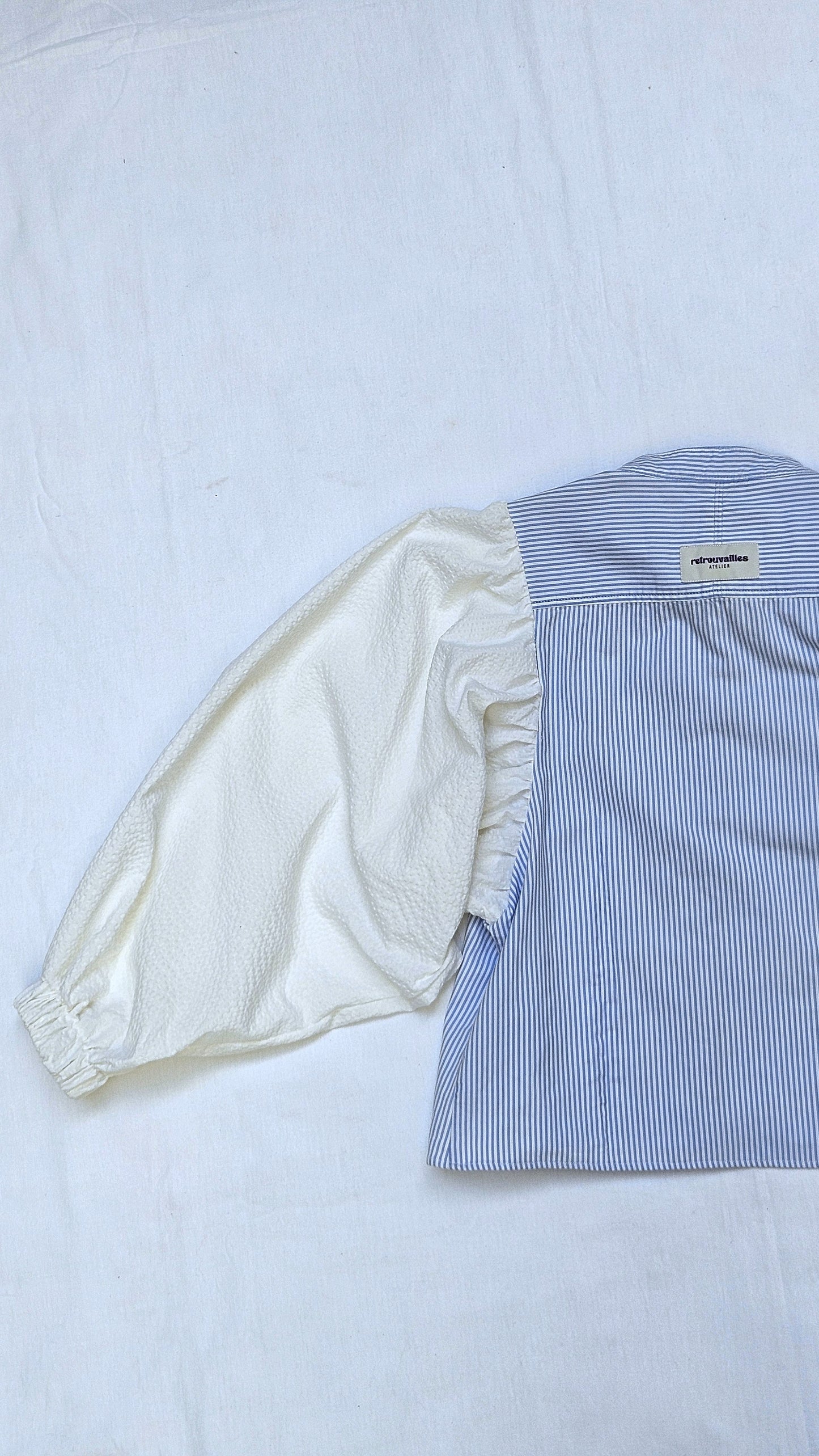 Blouse rayée manches ballon