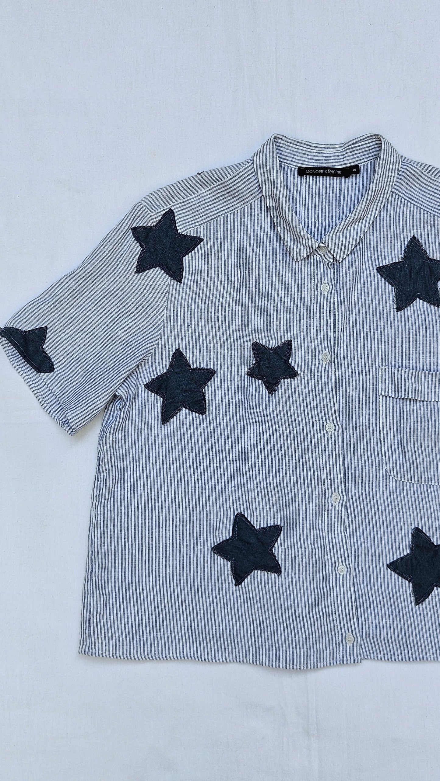 Blouse rayée étoilée