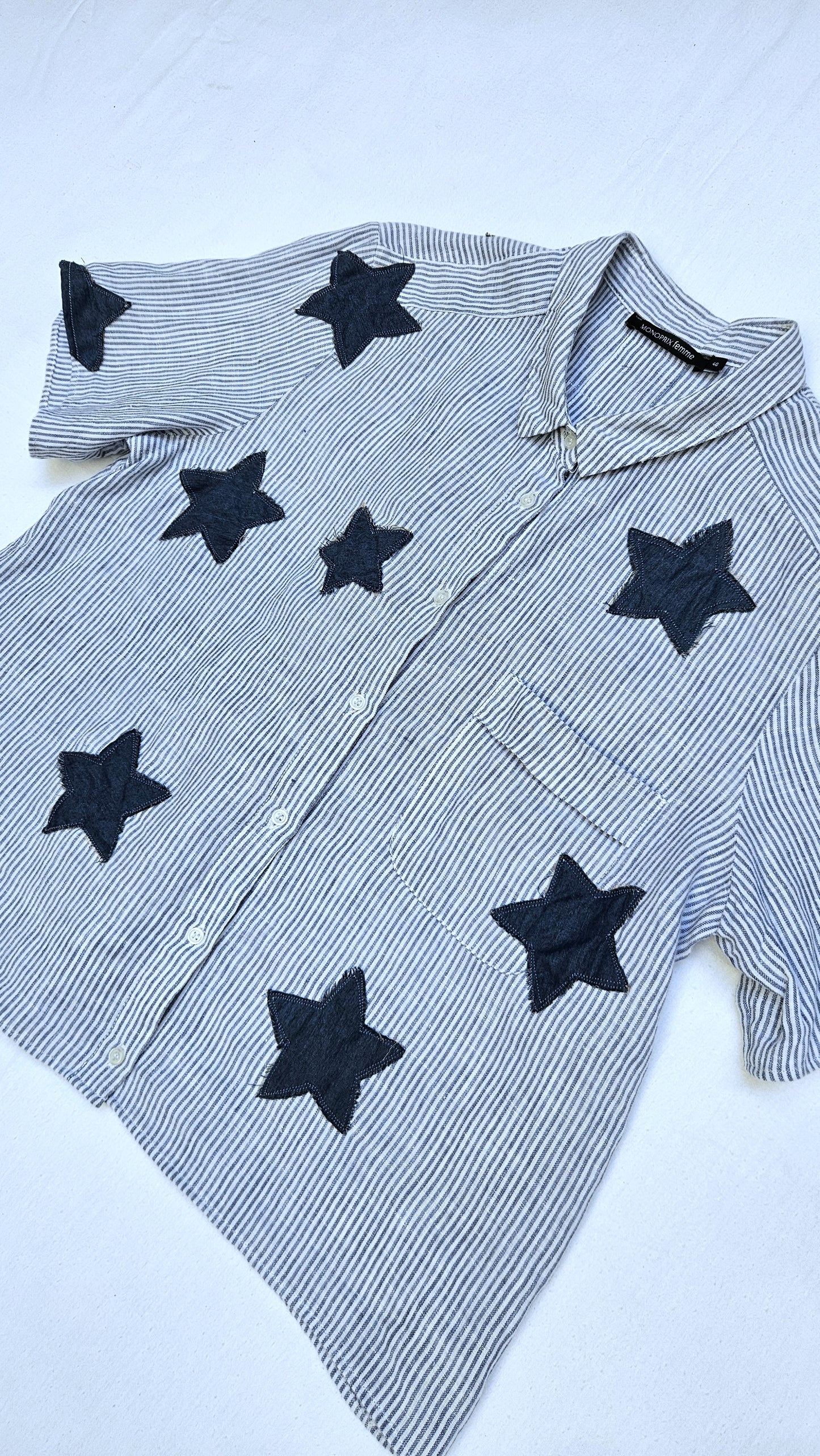 Blouse rayée étoilée