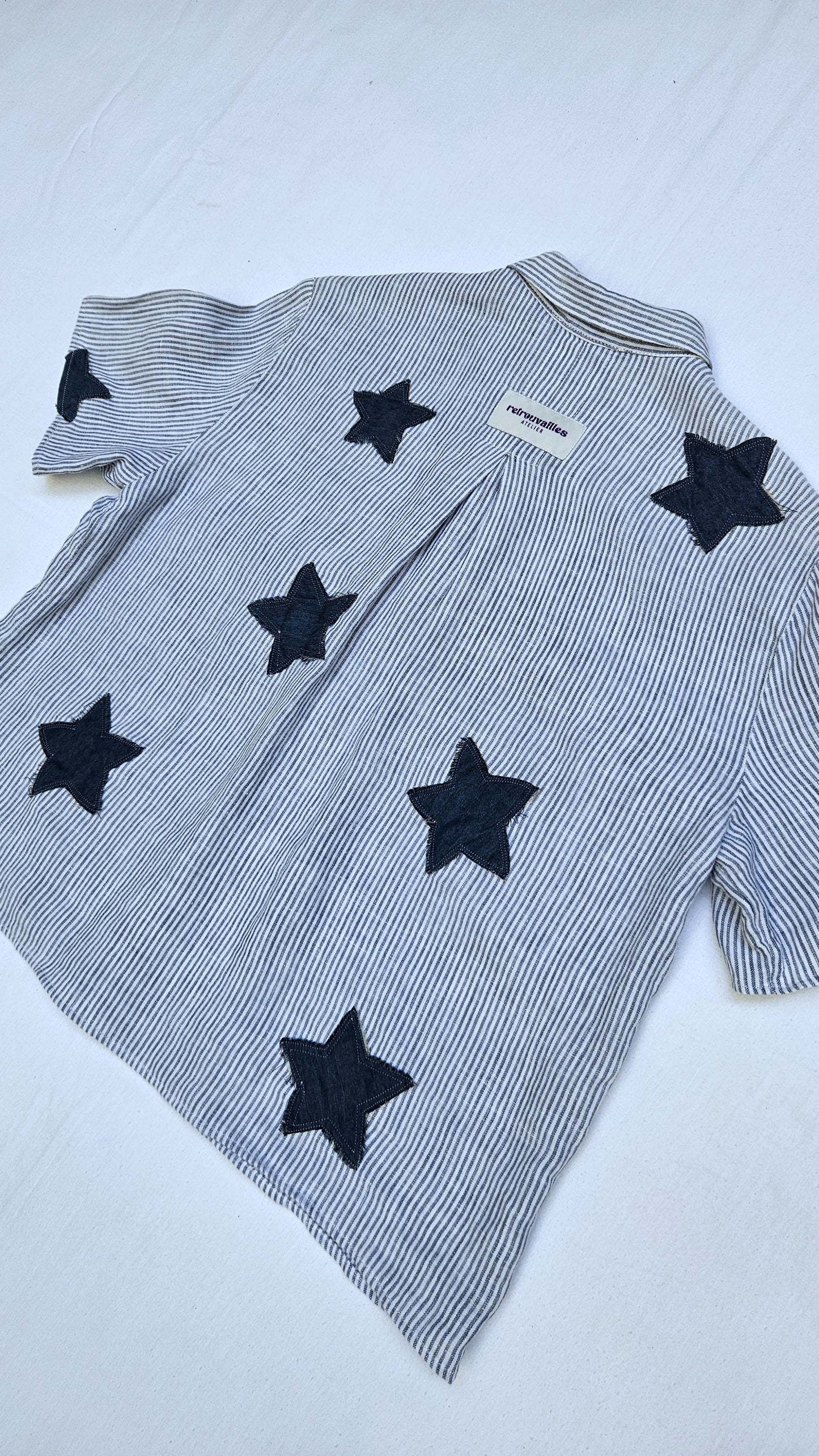 Blouse rayée étoilée