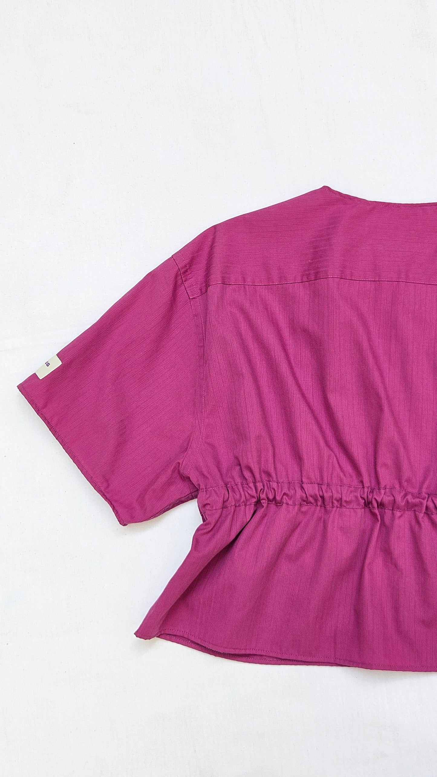 Blouse rose à nouer