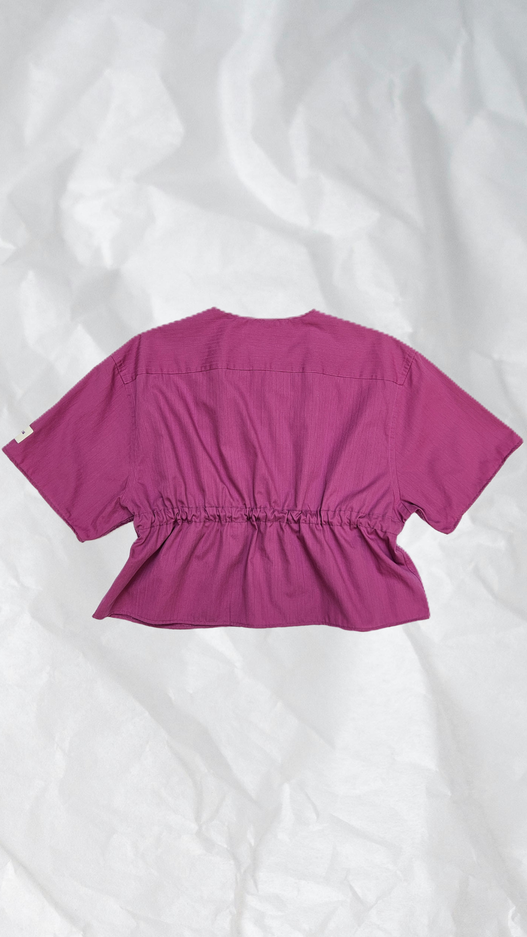 Blouse rose à nouer