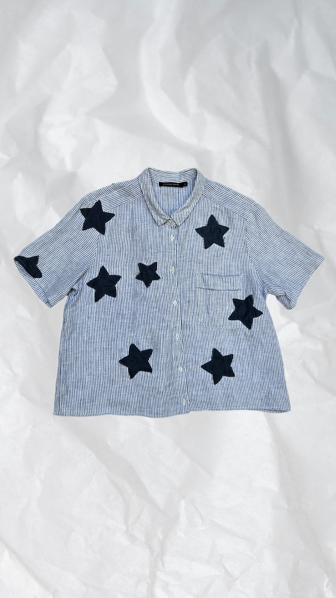 Blouse rayée étoilée