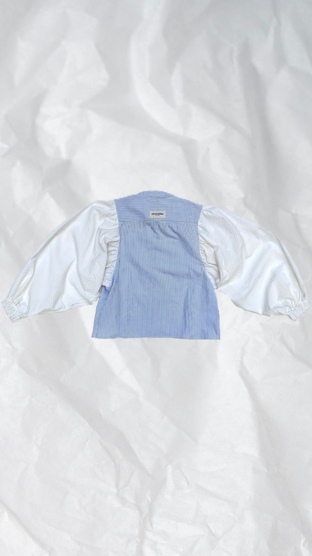 Blouse rayée manches ballon