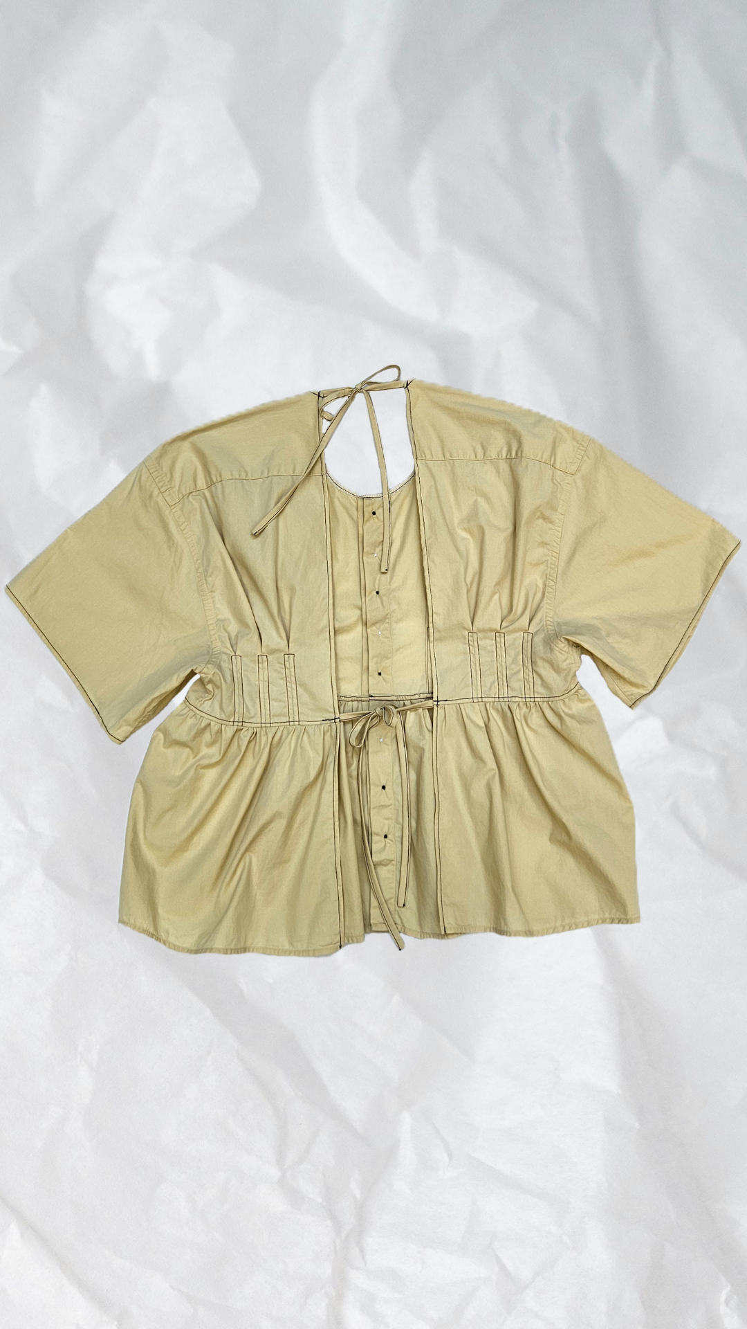 Blouse beige dos nu