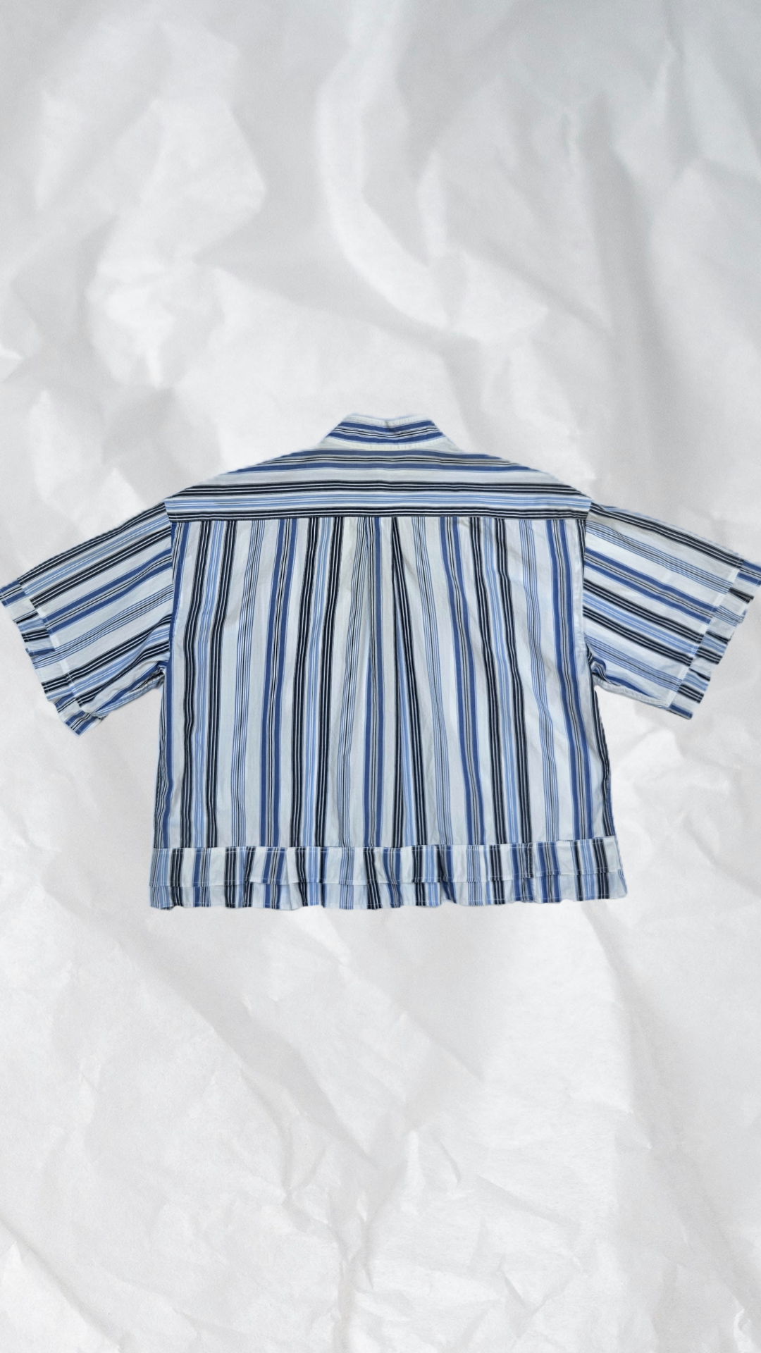 Blouse rayée plissée