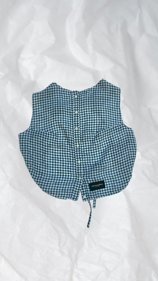 Blouse dos-nu à nouer