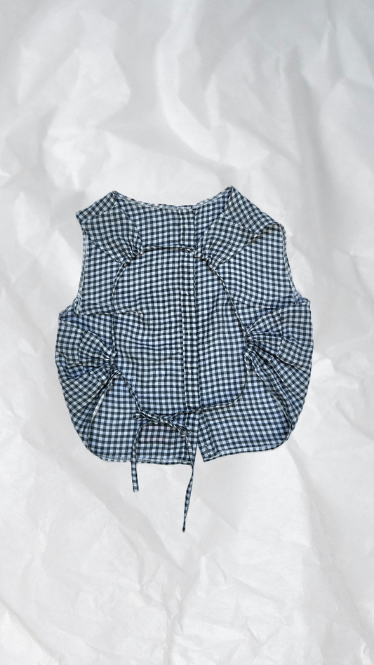 Blouse dos-nu à nouer
