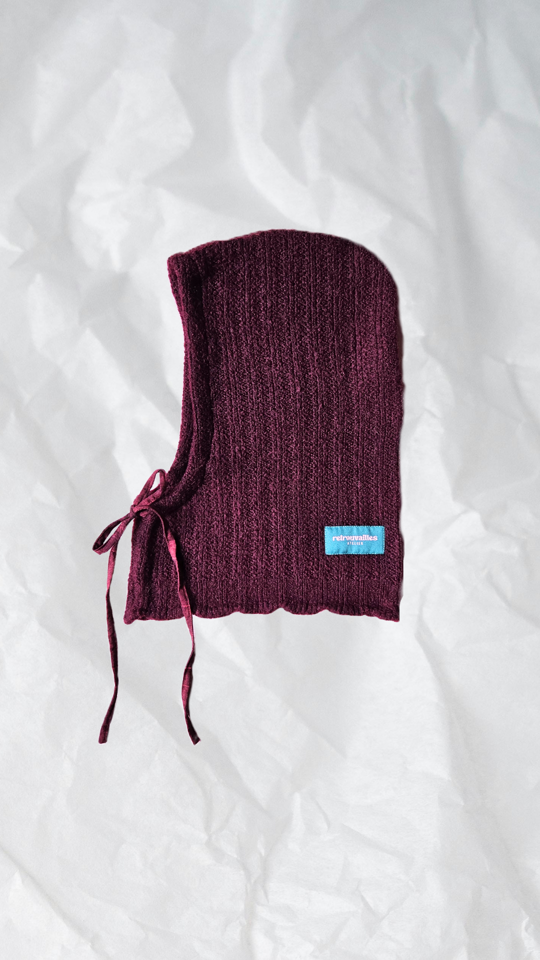 Cagoule bordeaux - cordon bordeaux