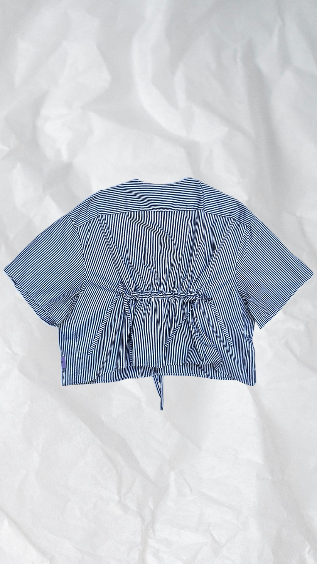 Blouse rayée à nouer