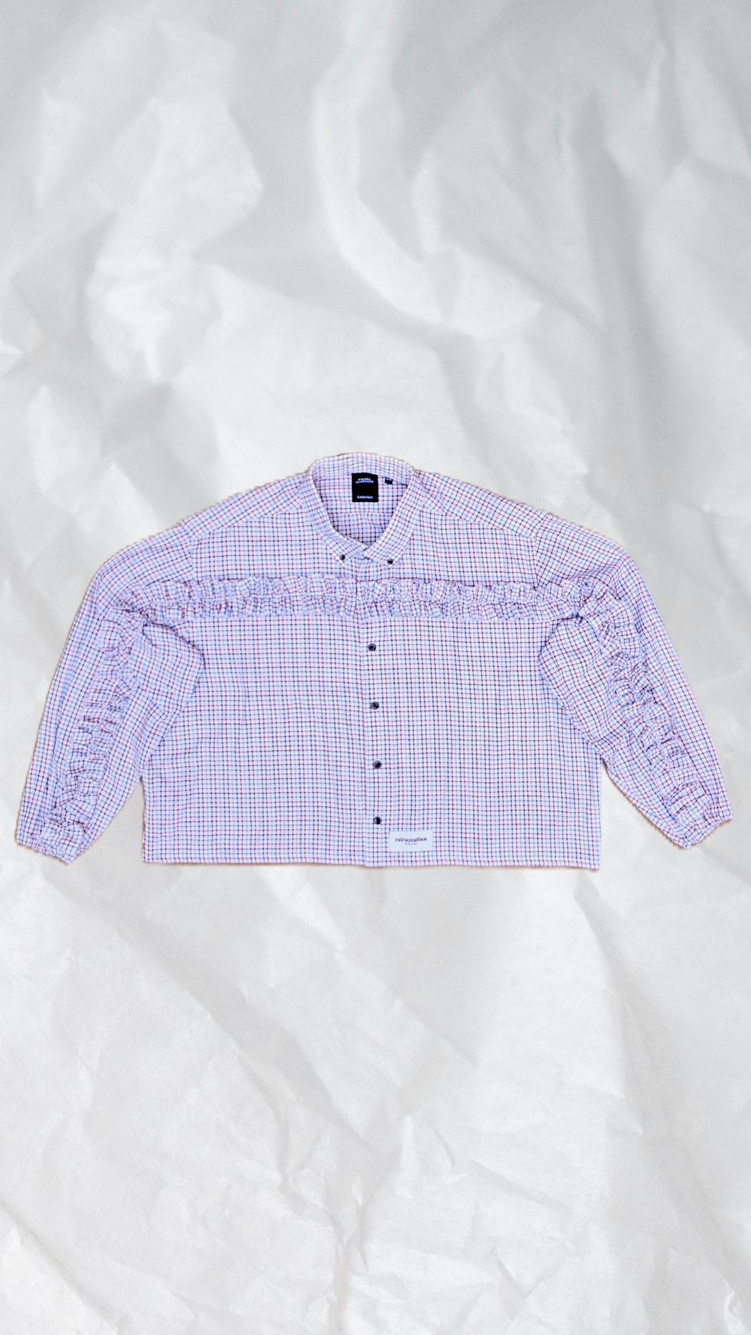 Chemise fronces froufrous