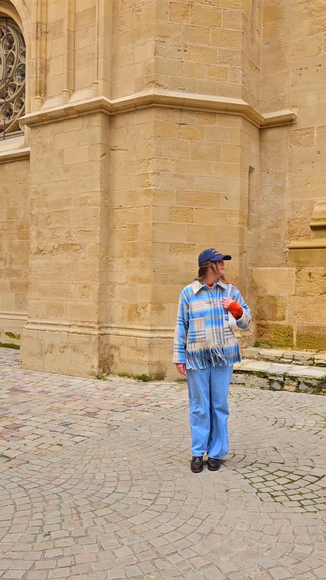 Veste couverture franges