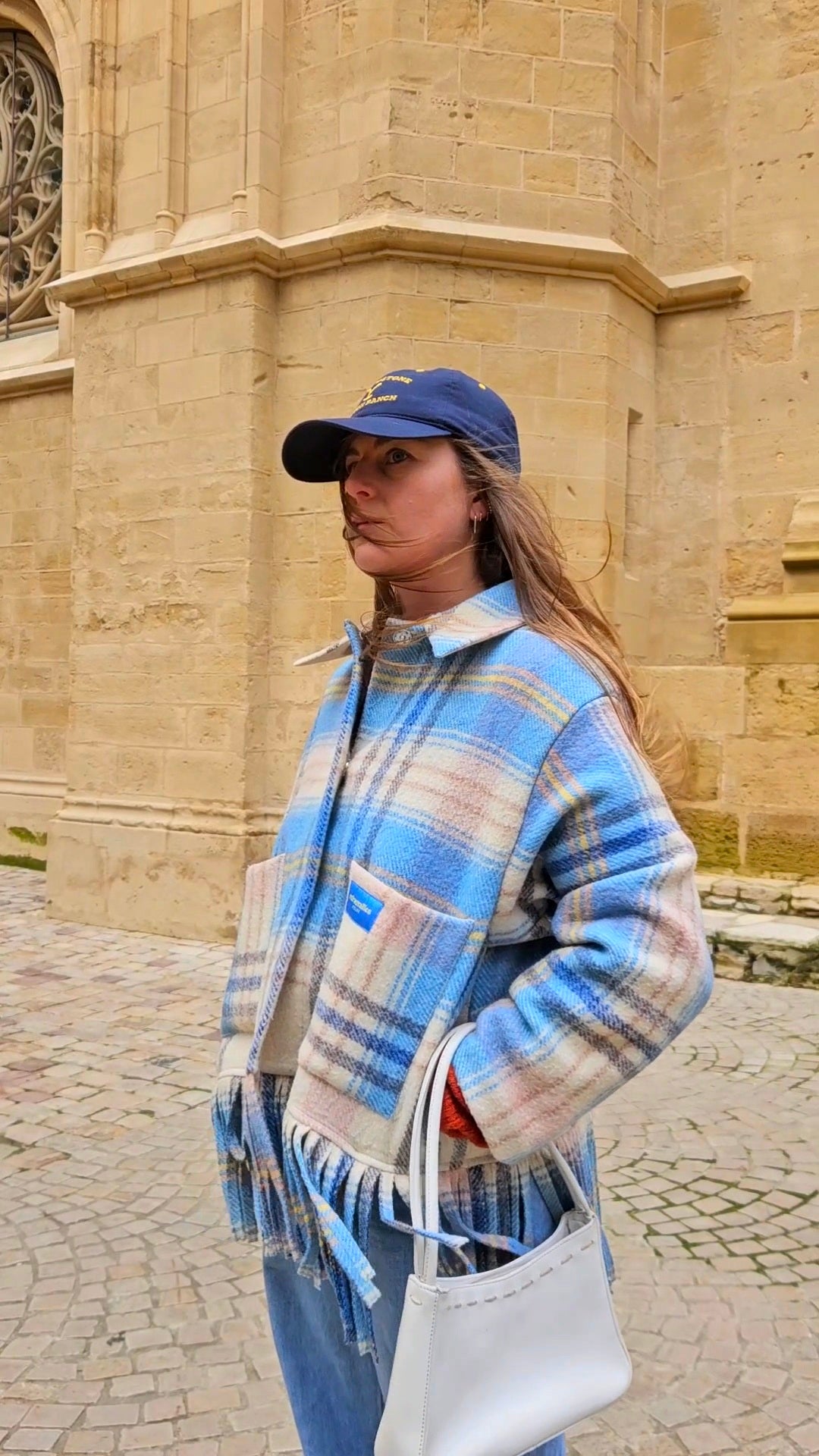 Veste couverture franges