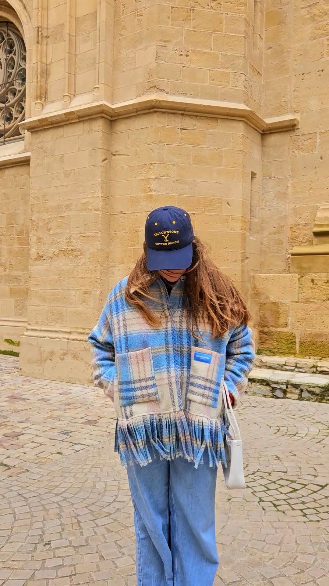 Veste couverture franges