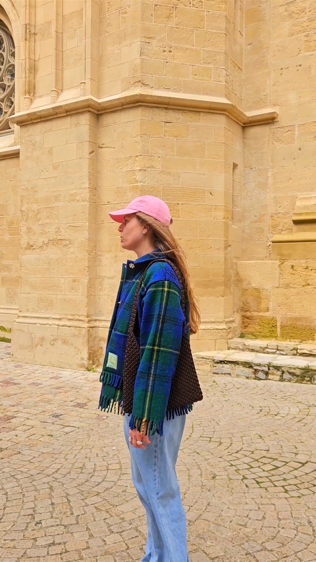 Veste couverture franges