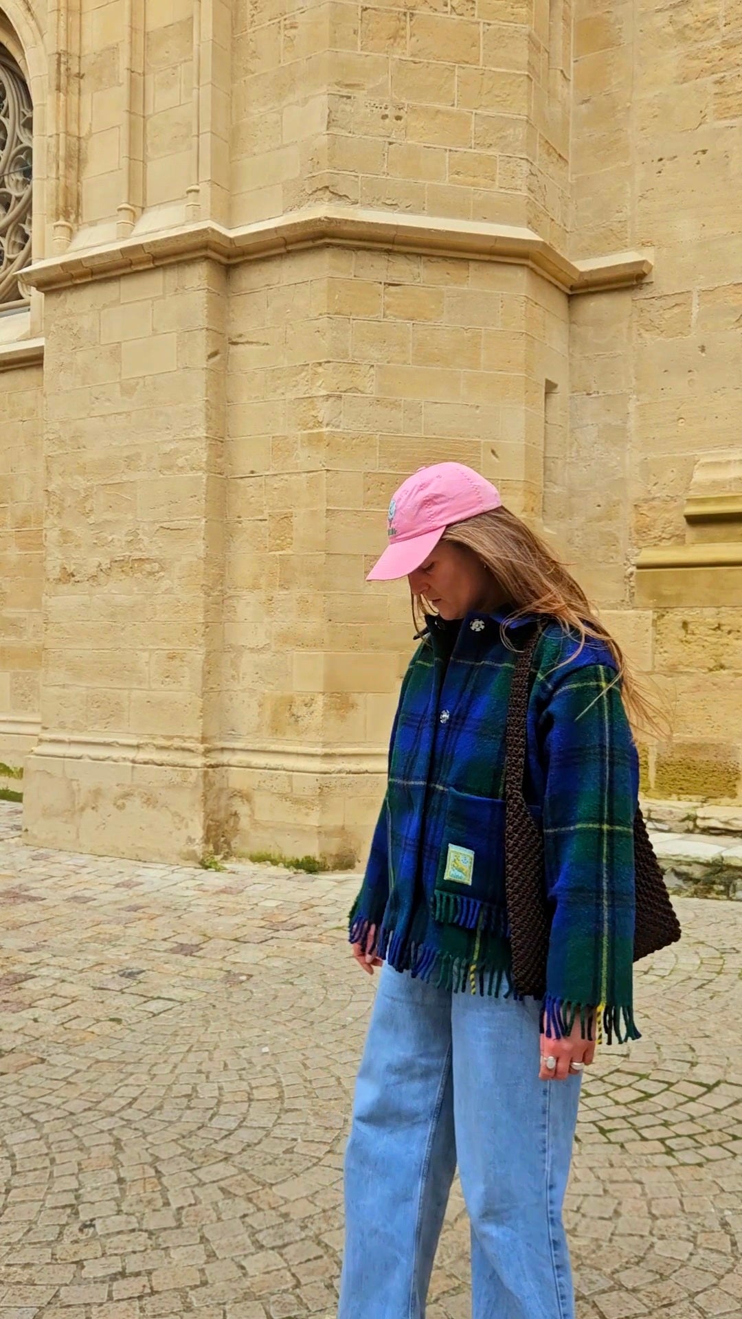 Veste couverture franges