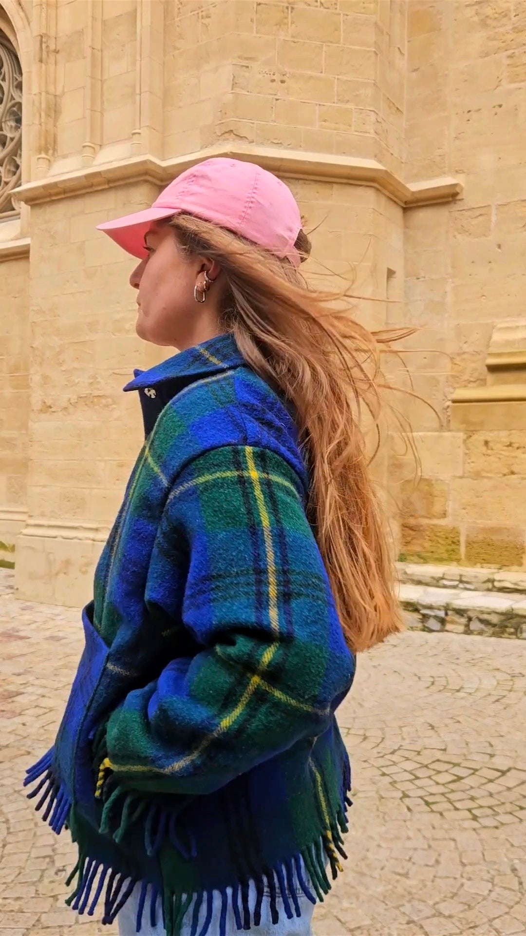 Veste couverture franges