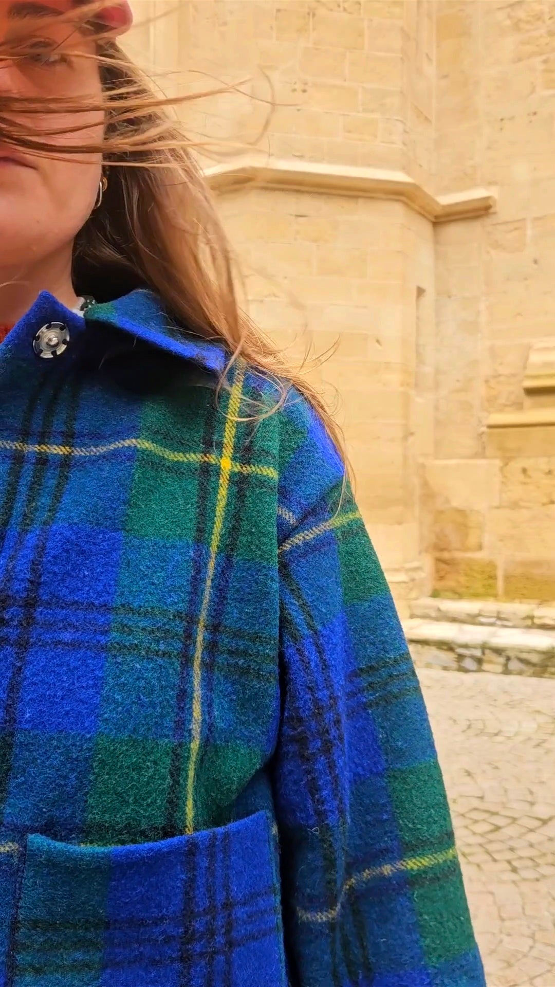 Veste couverture franges