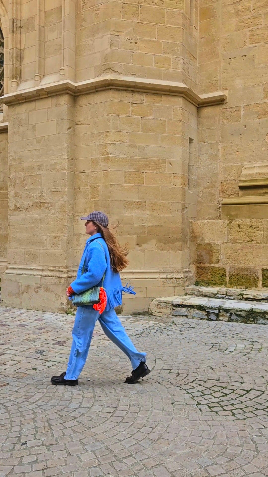 Veste couverture franges