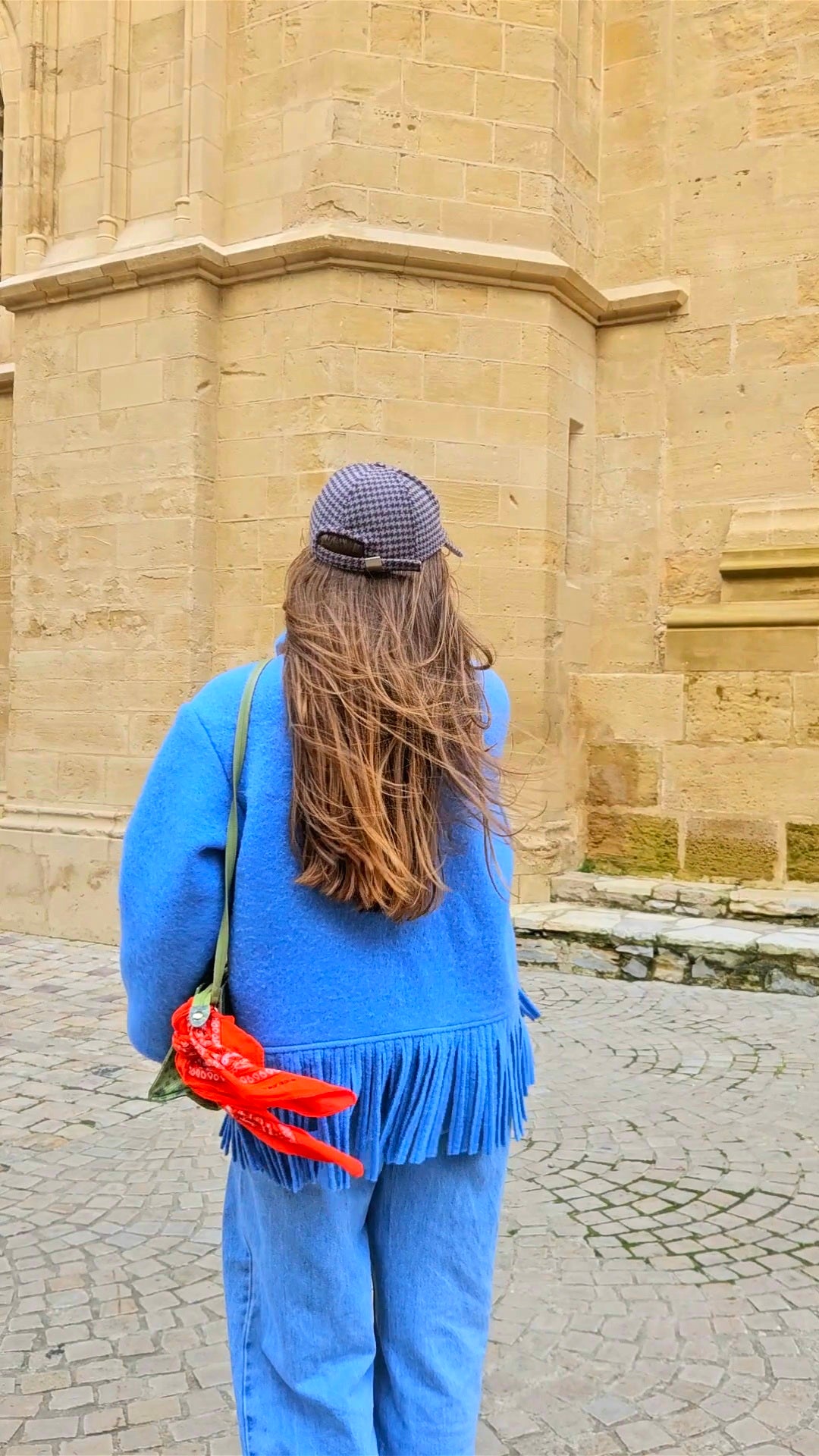 Veste couverture franges