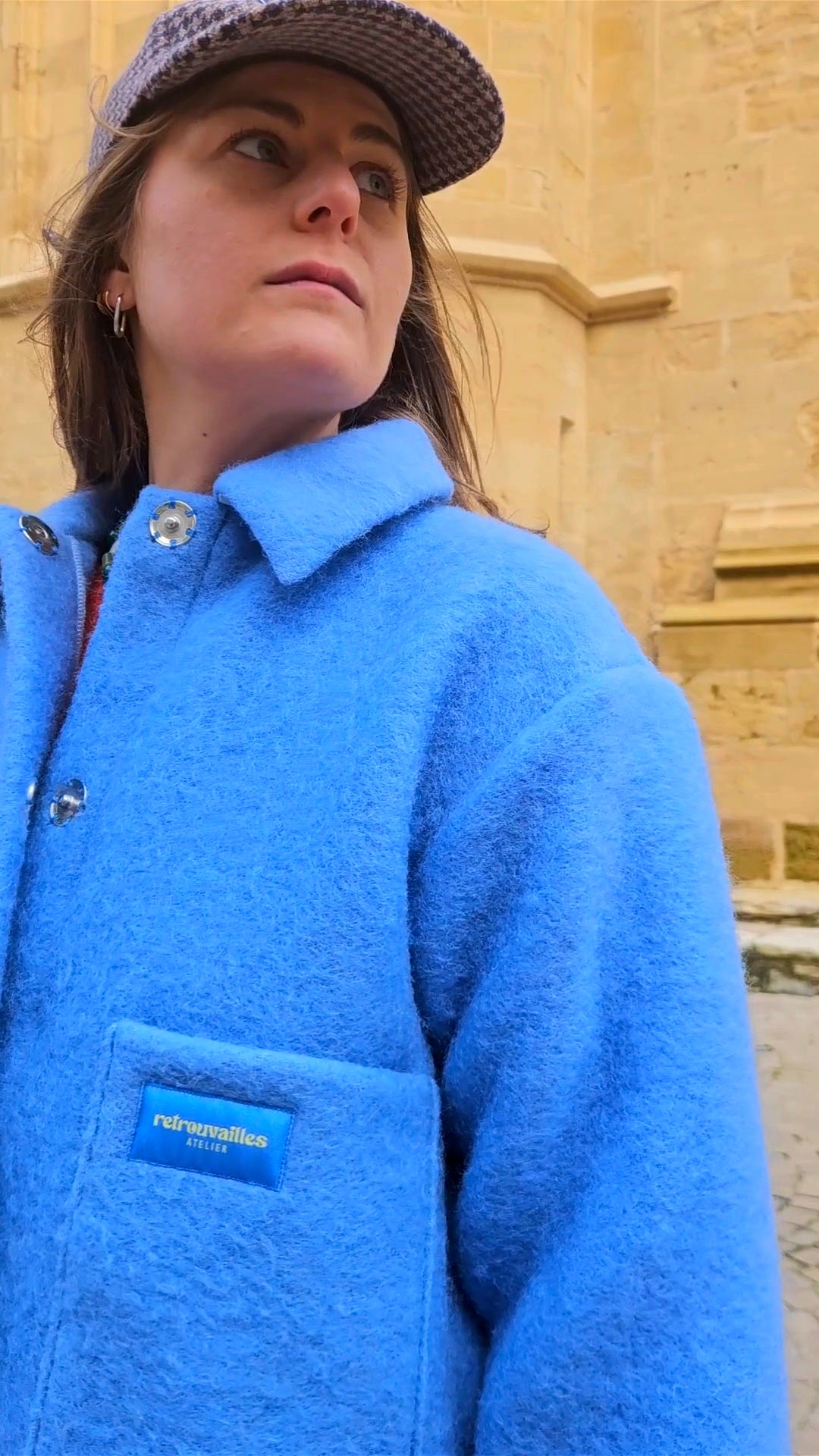 Veste couverture franges