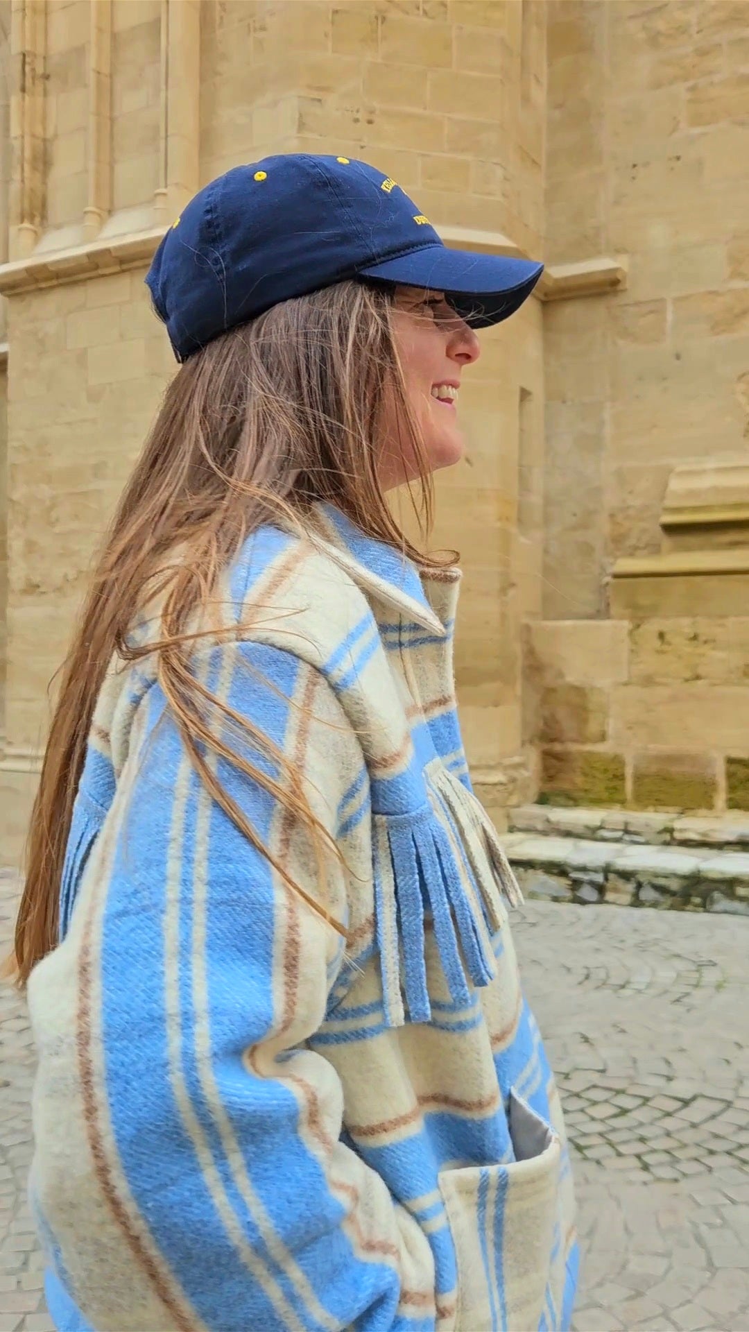 Veste couverture franges