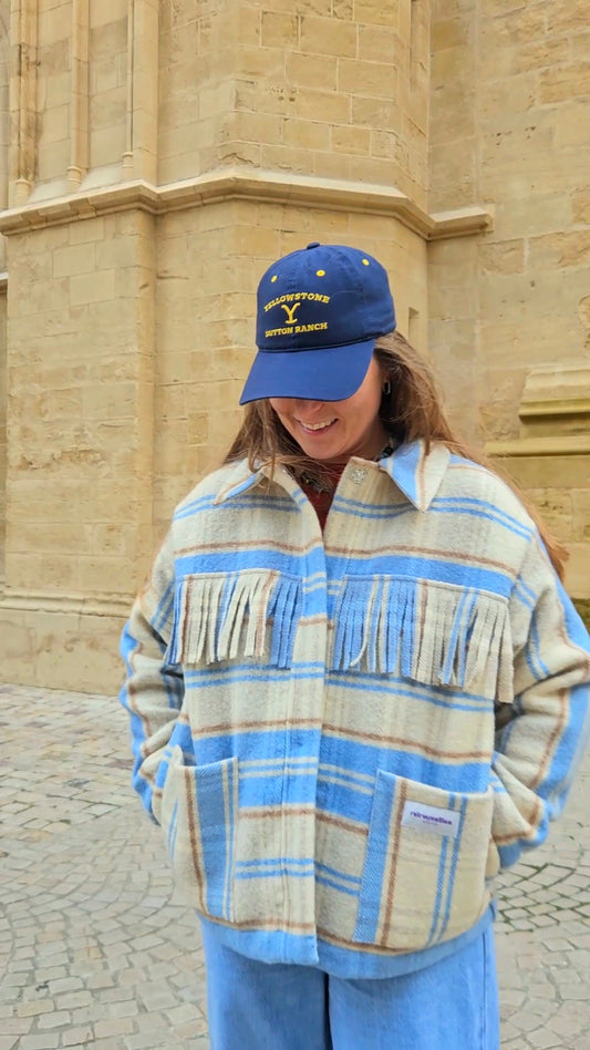 Veste couverture franges