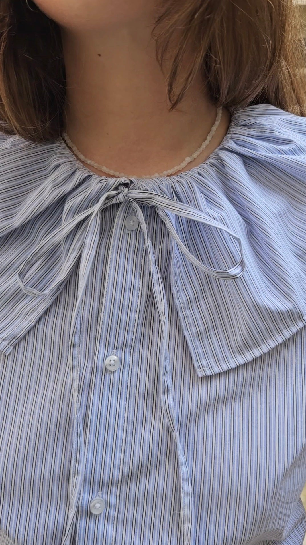 Blouse col XL à nouer