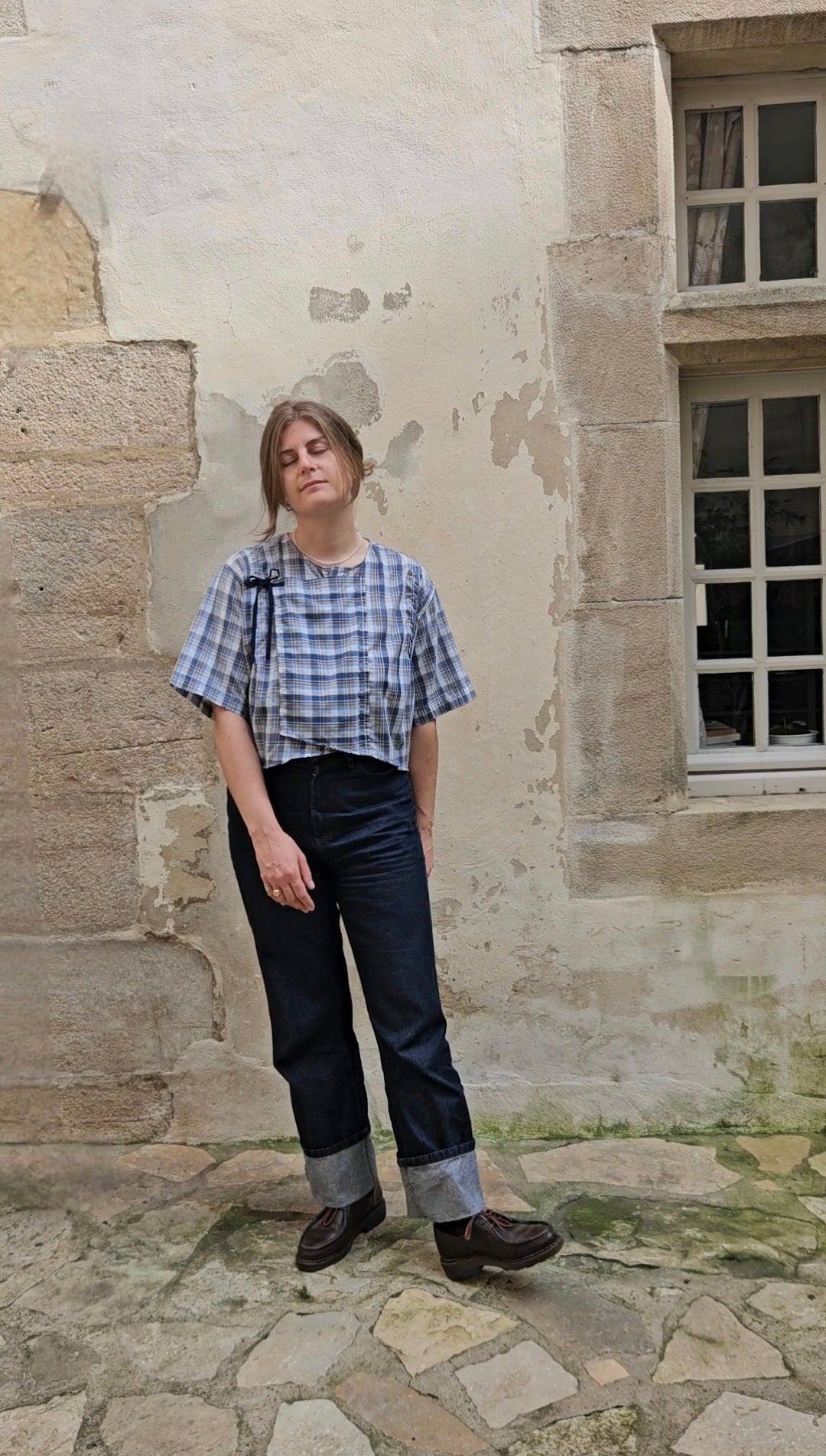 Blouse à nouer dos nu