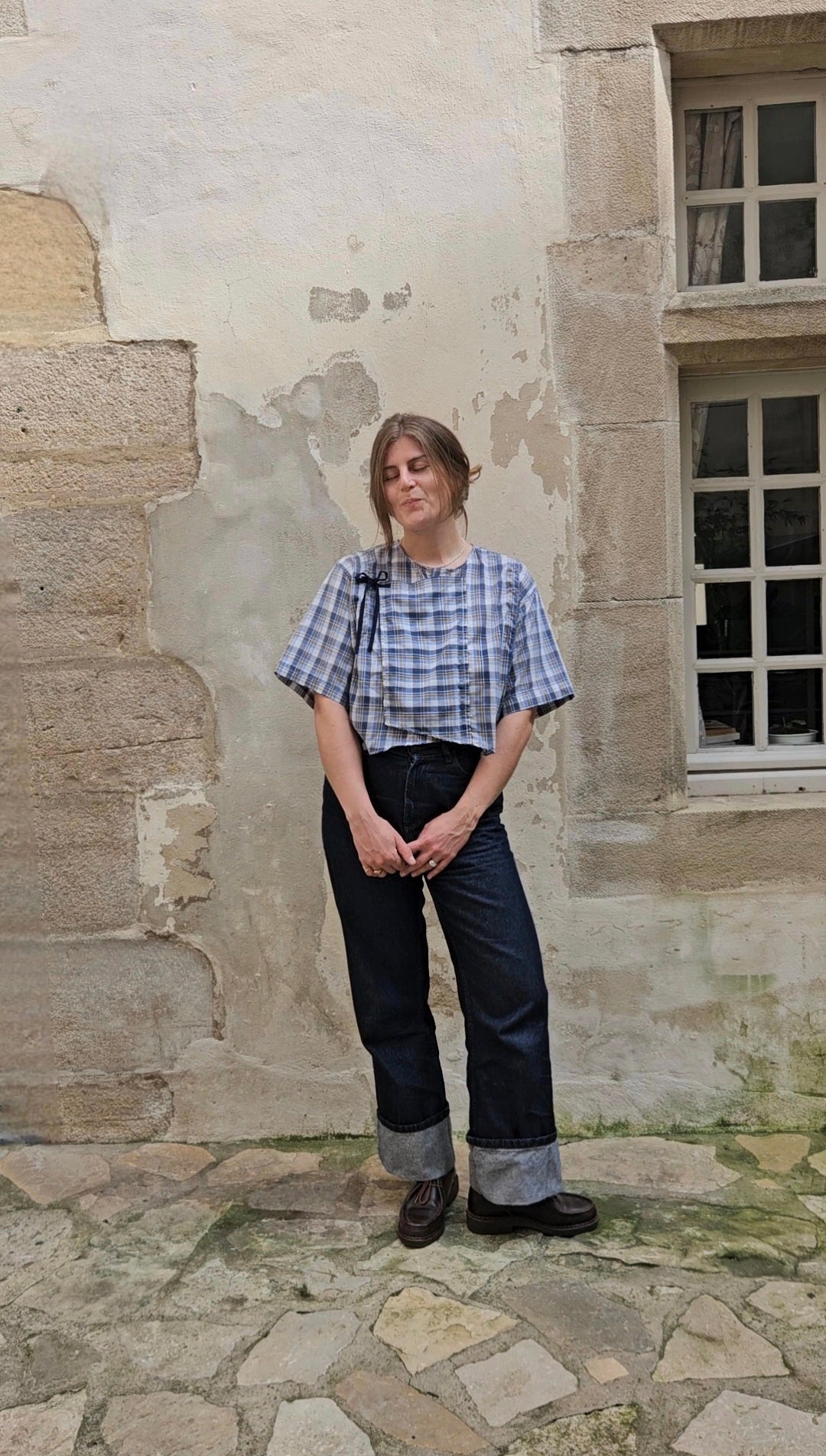 Blouse à nouer dos nu