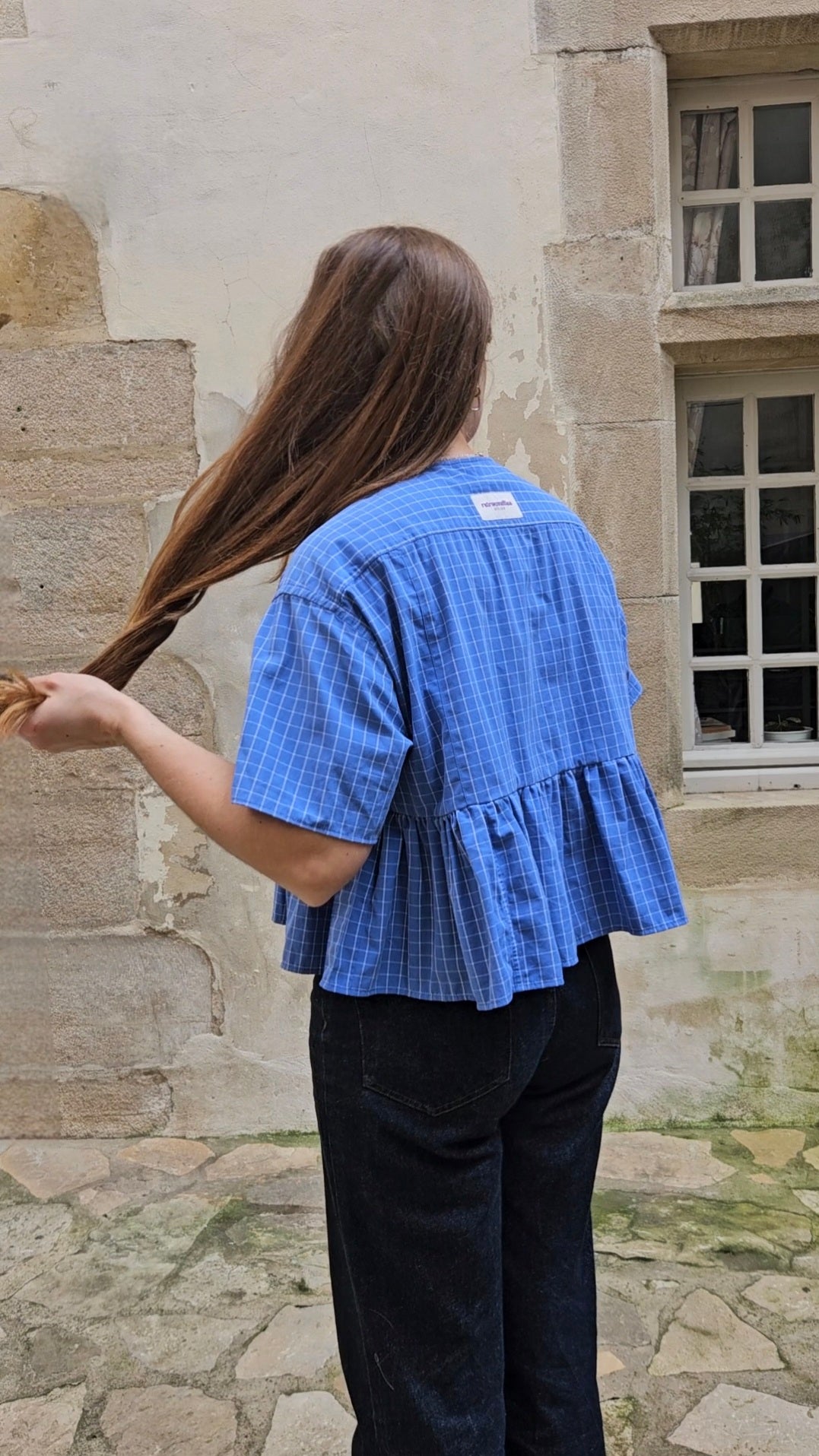 Blouse à 2 carreaux