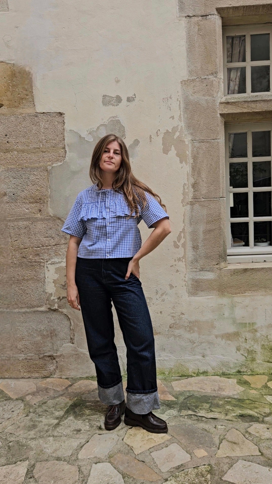 Blouse à volants