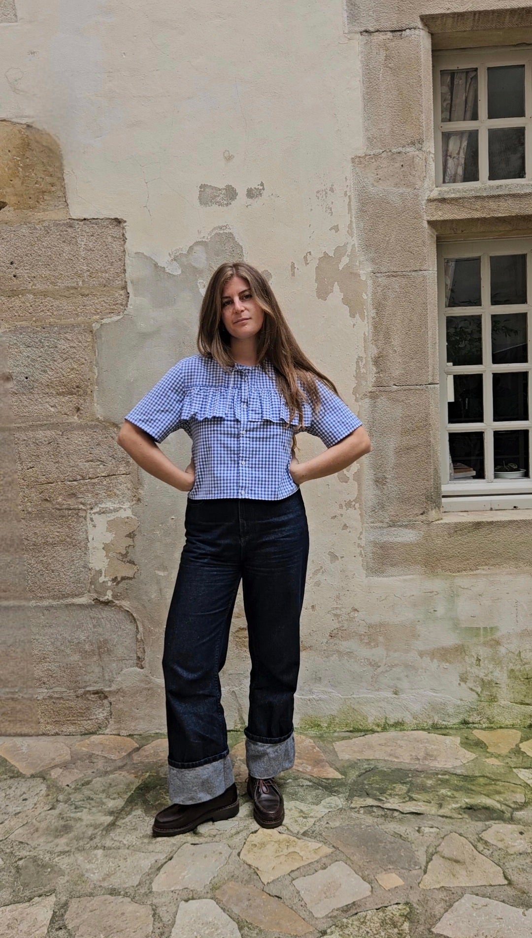 Blouse à volants