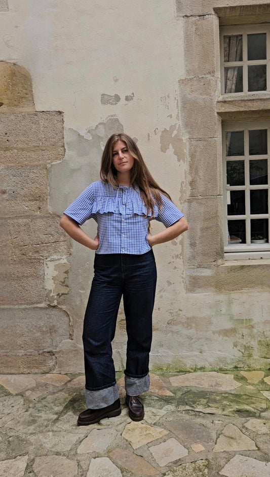Blouse à volants