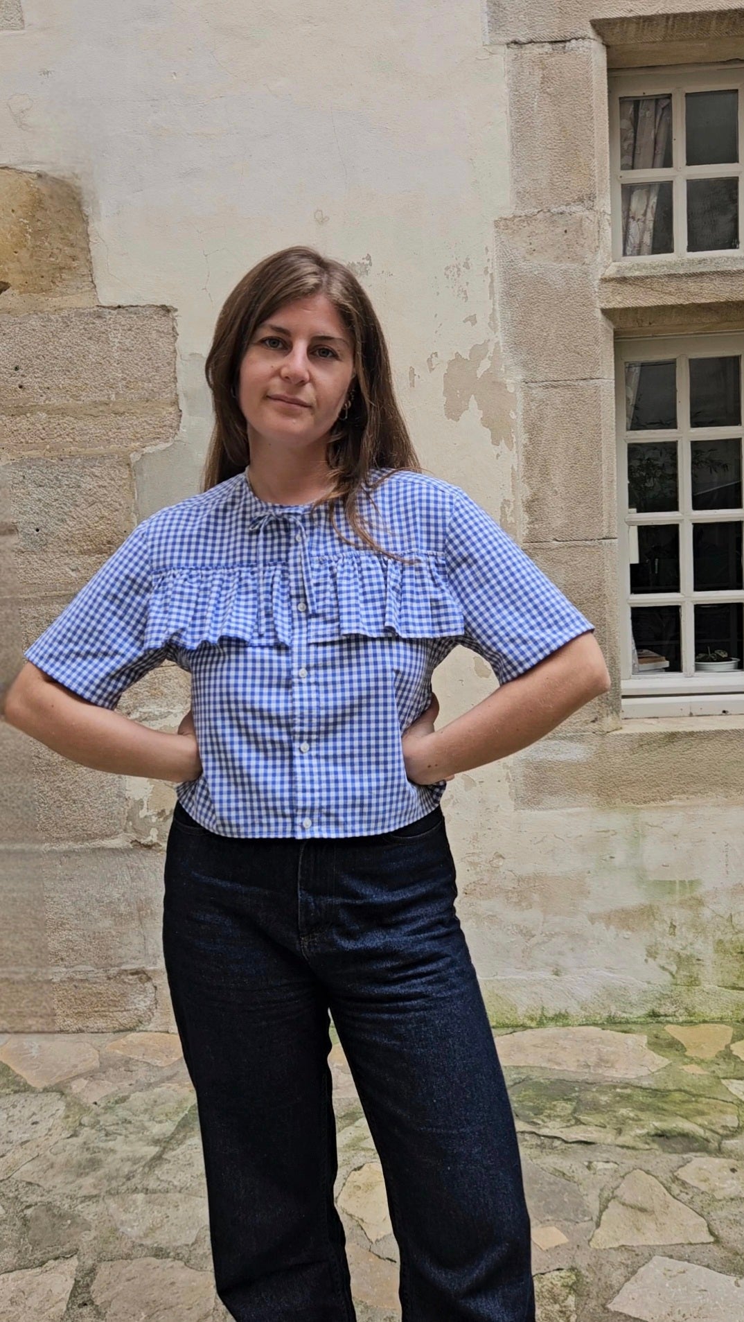 Blouse à volants