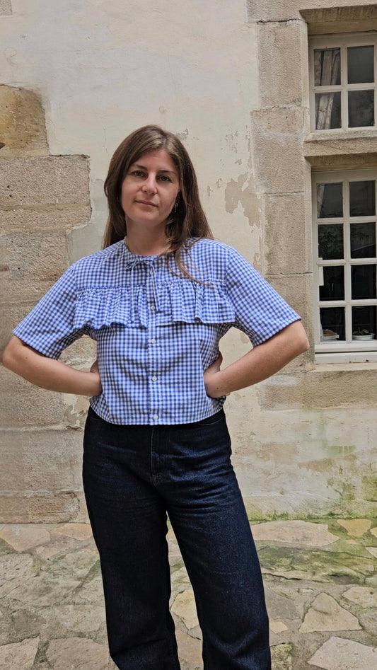 Blouse à volants