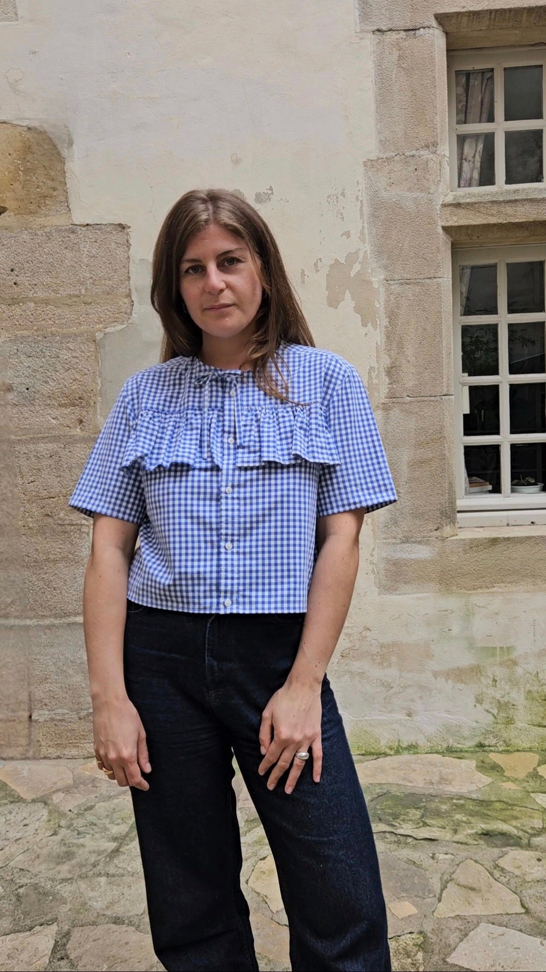 Blouse à volants